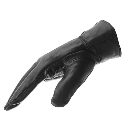 Women’s Sheepskin Winter Gloves – Velvet-Lined Windproof Leather Driving Gloves