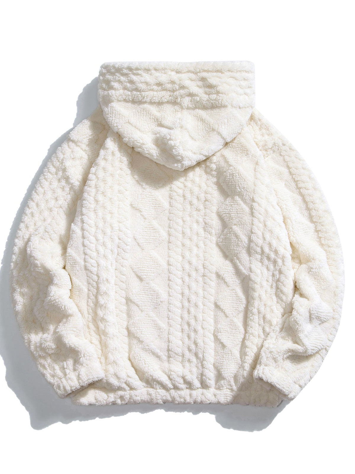 Men’s Textured Teddy Tracksuit – Relaxed Hoodie and Joggers for Winter Weekends