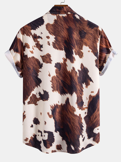 Men’s Statement Summer Co-Ord – Button Shirt with Crinkle Drawstring Shorts