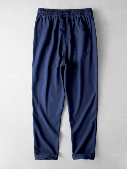 Men’s Cotton Shirt and Linen Blend Trouser Set for Summer Smart Casual Dressing