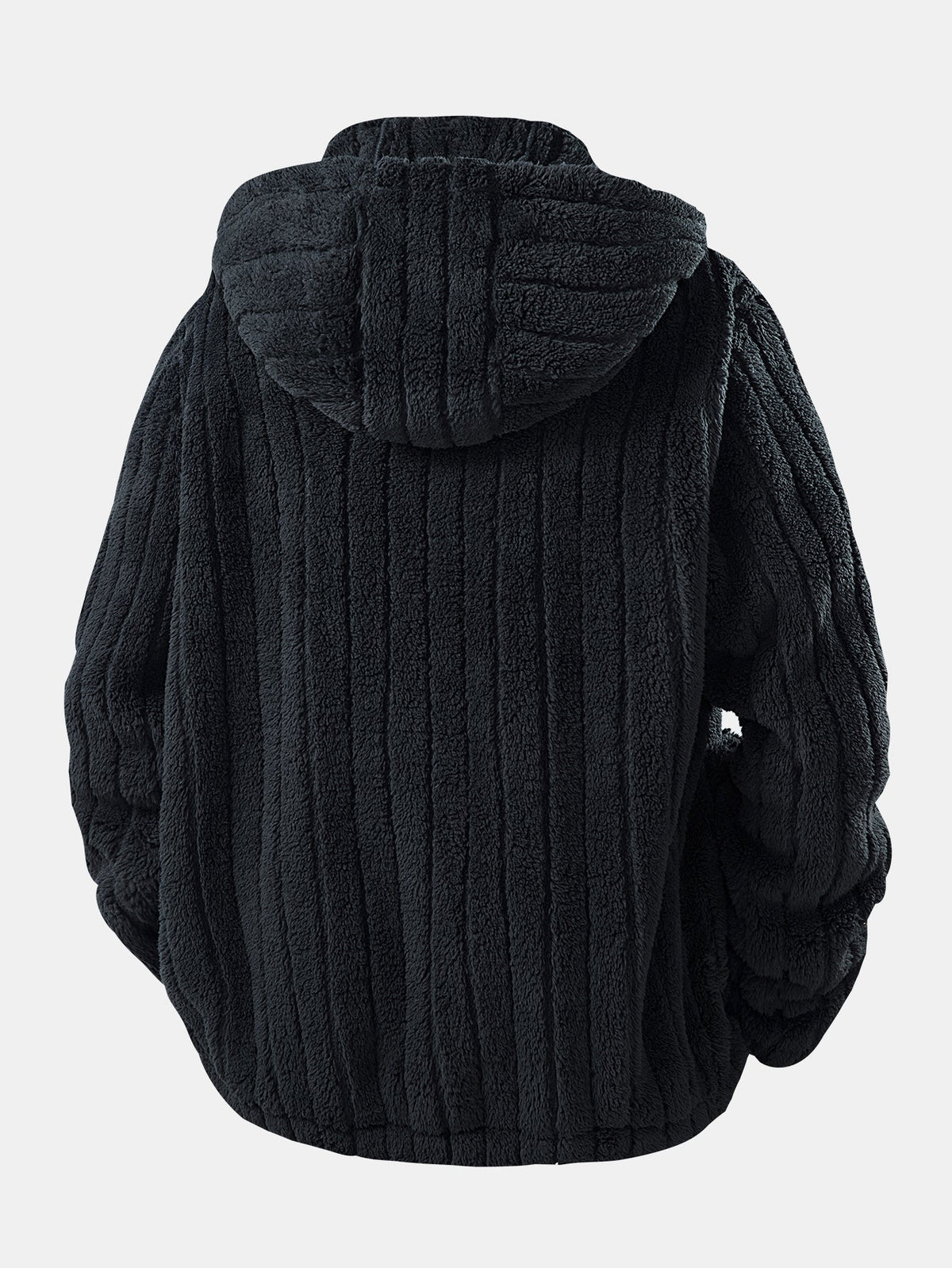 Men’s Zip-Up Teddy Fleece Tracksuit – Warm Relaxed Set for Winter Casual Wear