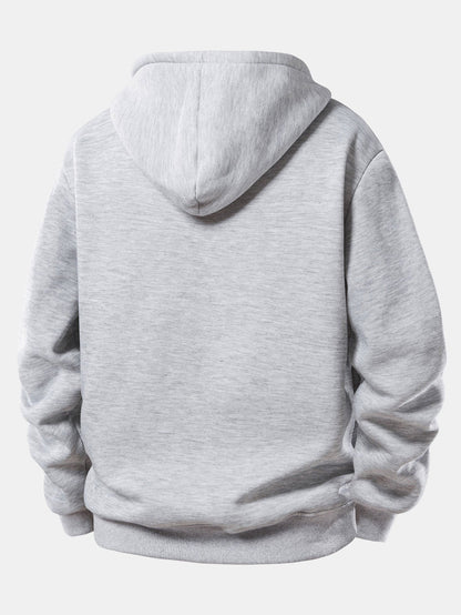 Men’s Quarter-Zip Hoodie Tracksuit – Relaxed Jogger Set for Travel and Casual Streetwear