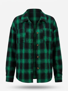 Women’s Oversized Printed Shirt – Casual Button-Front Style for Everyday Layering