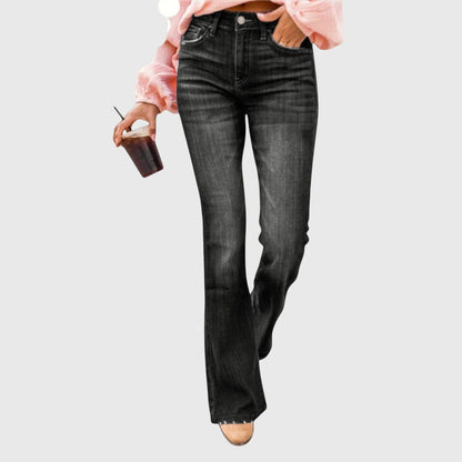 Women’s Bootcut Jeans – High-Waisted Stretch Jeans with Flared Leg