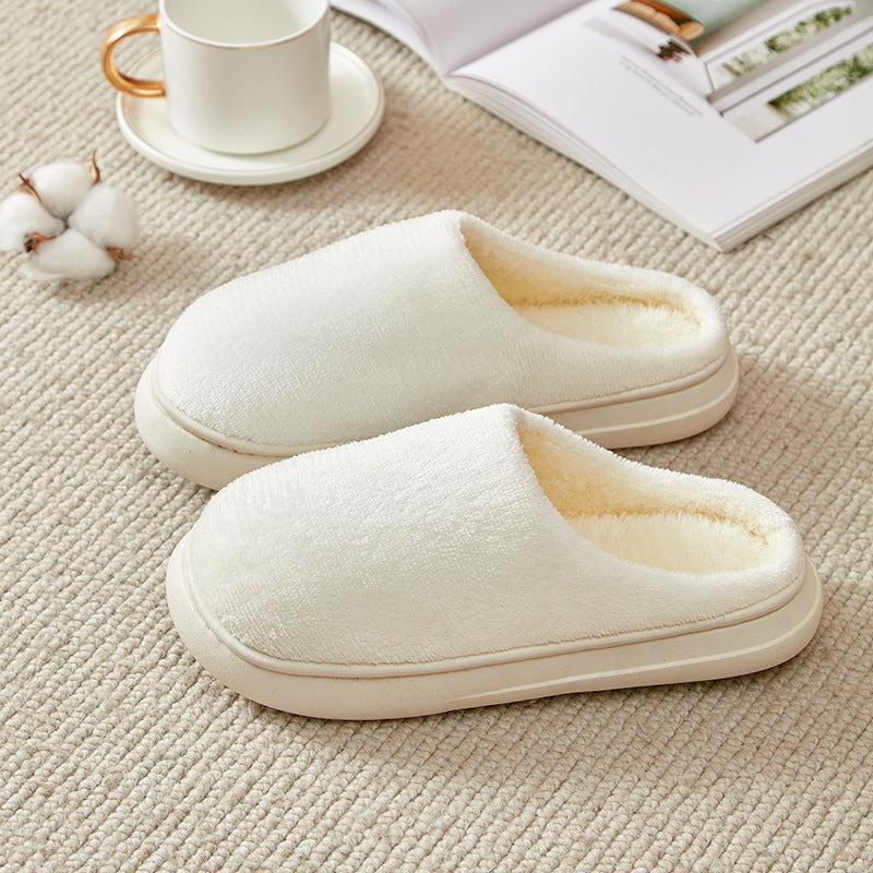Women's Faux Fur Lined Thick-Sole Platform Clog Slippers - Girl Pink