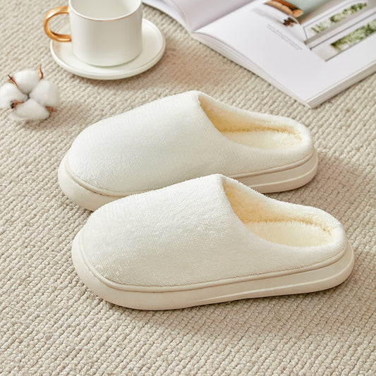 Women's Faux Fur Lined Thick-Sole Platform Clog Slippers - Girl Pink