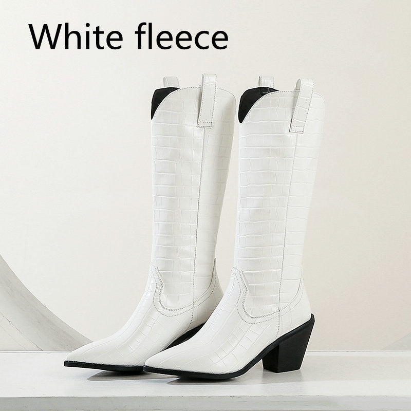 Women's Platform Waterproof Thick-Sole Knee-High Boots