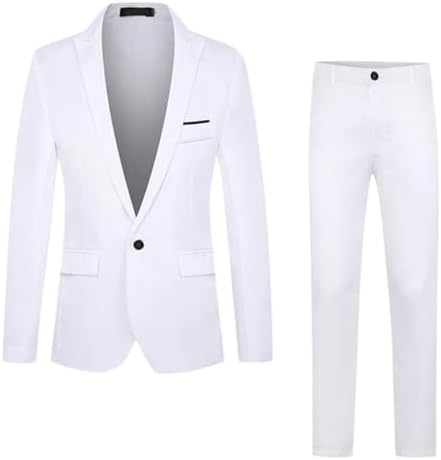 Men’s Slim Two-Piece Business Suit – Classic Tailoring for Formal Occasions