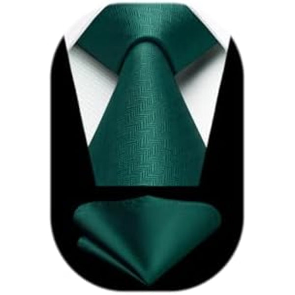 Men’s Textured Tie Set – Classic Formal Accessories for Weddings and Business