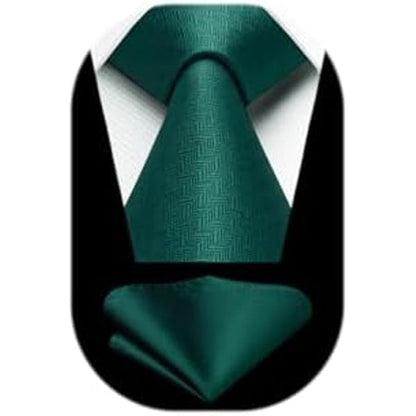 Men’s Textured Tie Set – Classic Formal Accessories for Weddings and Business
