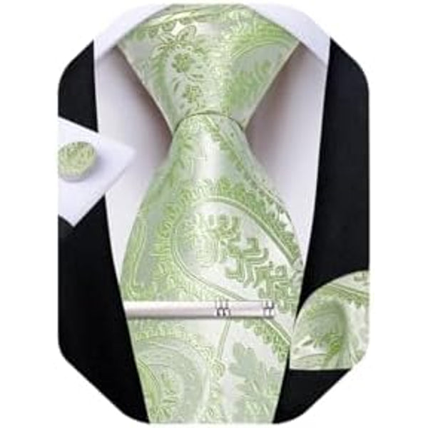 Men’s Paisley Formal Tie Set – Refined Accessories for Weddings and Special Events