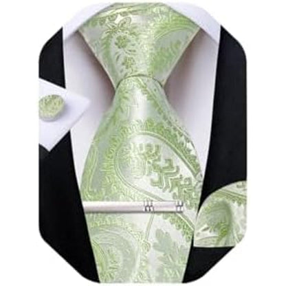 Men’s Paisley Formal Tie Set – Refined Accessories for Weddings and Special Events