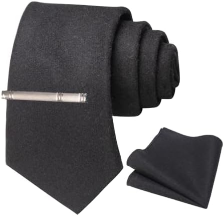 Men’s Cashmere-Wool Tie Set – Textured Accessories for Refined Tailoring