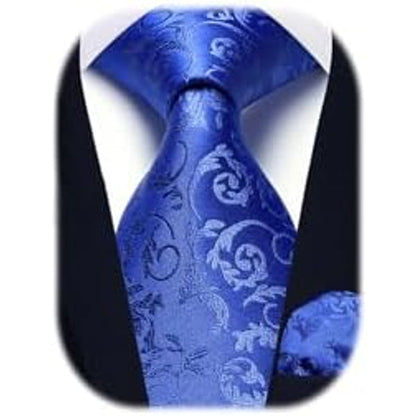 Men’s Paisley Jacquard Tie Set – Refined Formal Accessories for Weddings and Events