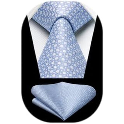 Men’s Textured Tie Set – Classic Formal Accessories for Weddings and Business