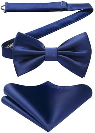 Men’s Paisley Bow Tie Set – Refined Formal Accessories for Weddings and Events