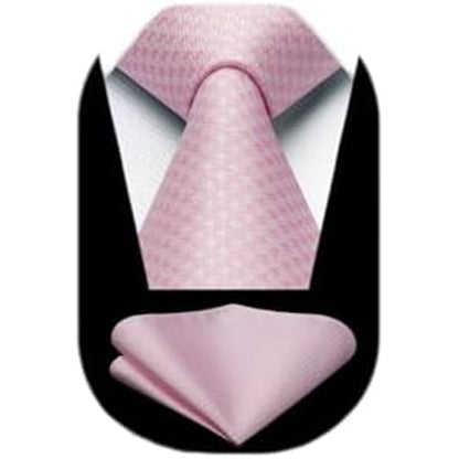 Men’s Textured Tie Set – Classic Formal Accessories for Weddings and Business