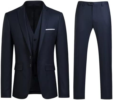 Men’s Slim Three-Piece Suit – Structured Tailoring for Weddings and Business