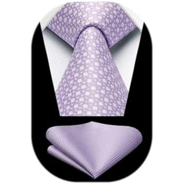 Men’s Textured Tie Set – Classic Formal Accessories for Weddings and Business