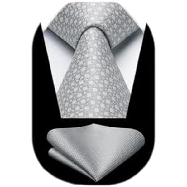 Men’s Textured Tie Set – Classic Formal Accessories for Weddings and Business