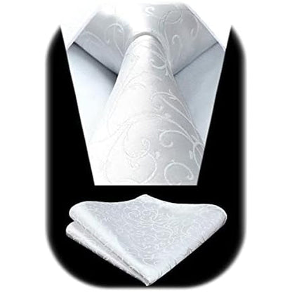Men’s Paisley Jacquard Tie Set – Refined Formal Accessories for Weddings and Events