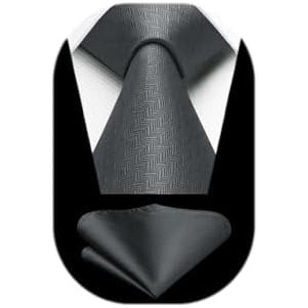 Men’s Textured Tie Set – Classic Formal Accessories for Weddings and Business