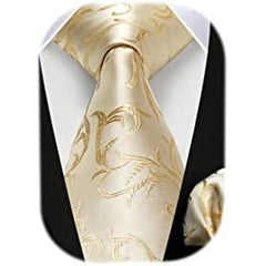 Men’s Floral Paisley Tie Set – Refined Formal Accessories for Weddings and Events