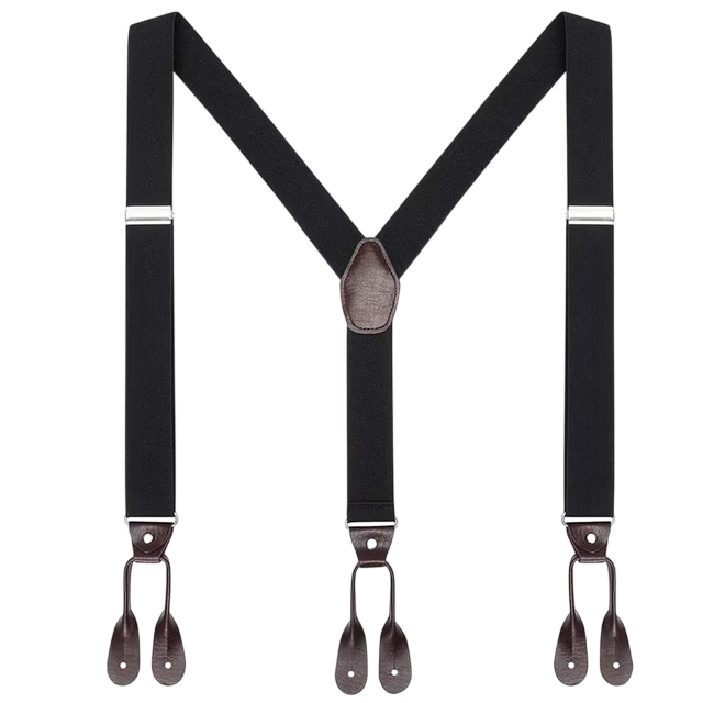 Men’s Vintage Suspenders – Adjustable Retro Braces for Suits and Smart Casual Wear
