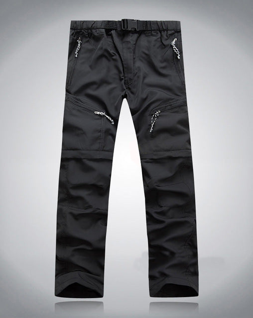 Men’s Convertible Hiking Trousers – Multi-Pocket Outdoor Pants for Summer Adventures