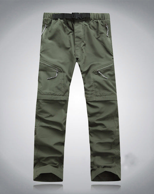 Men’s Convertible Hiking Trousers – Multi-Pocket Outdoor Pants for Summer Adventures