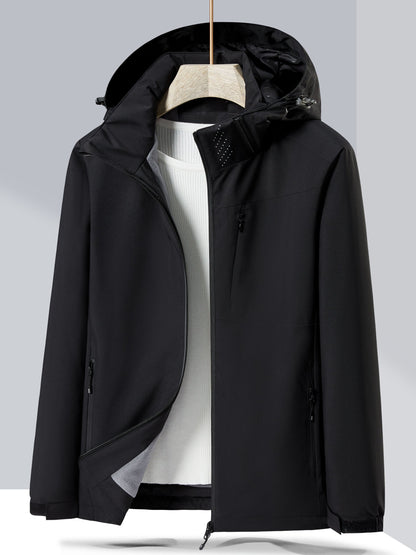 Women’s Waterproof Fleece-Lined Hooded Jacket – Practical Outdoor Layer for Everyday and Active All-Season Wear