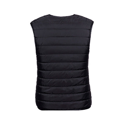 Men’s USB Heated Quilted Vest – Adjustable Warm Water-Resistant Winter Gilet for Outdoor and Everyday Wear