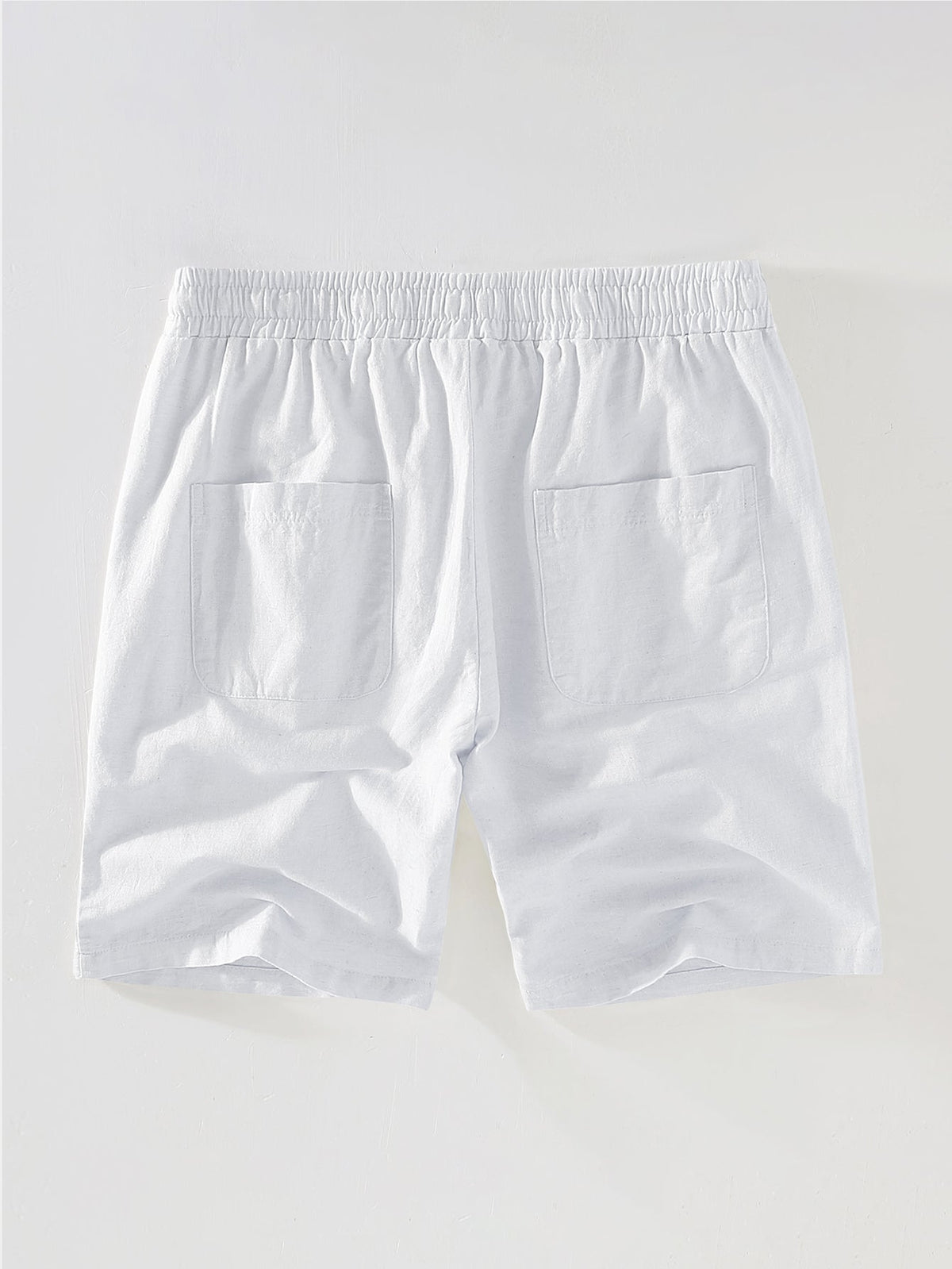 Men’s Mesh Cuban Shirt Set – Linen Blend Drawstring Shorts for Summer Resort Wear