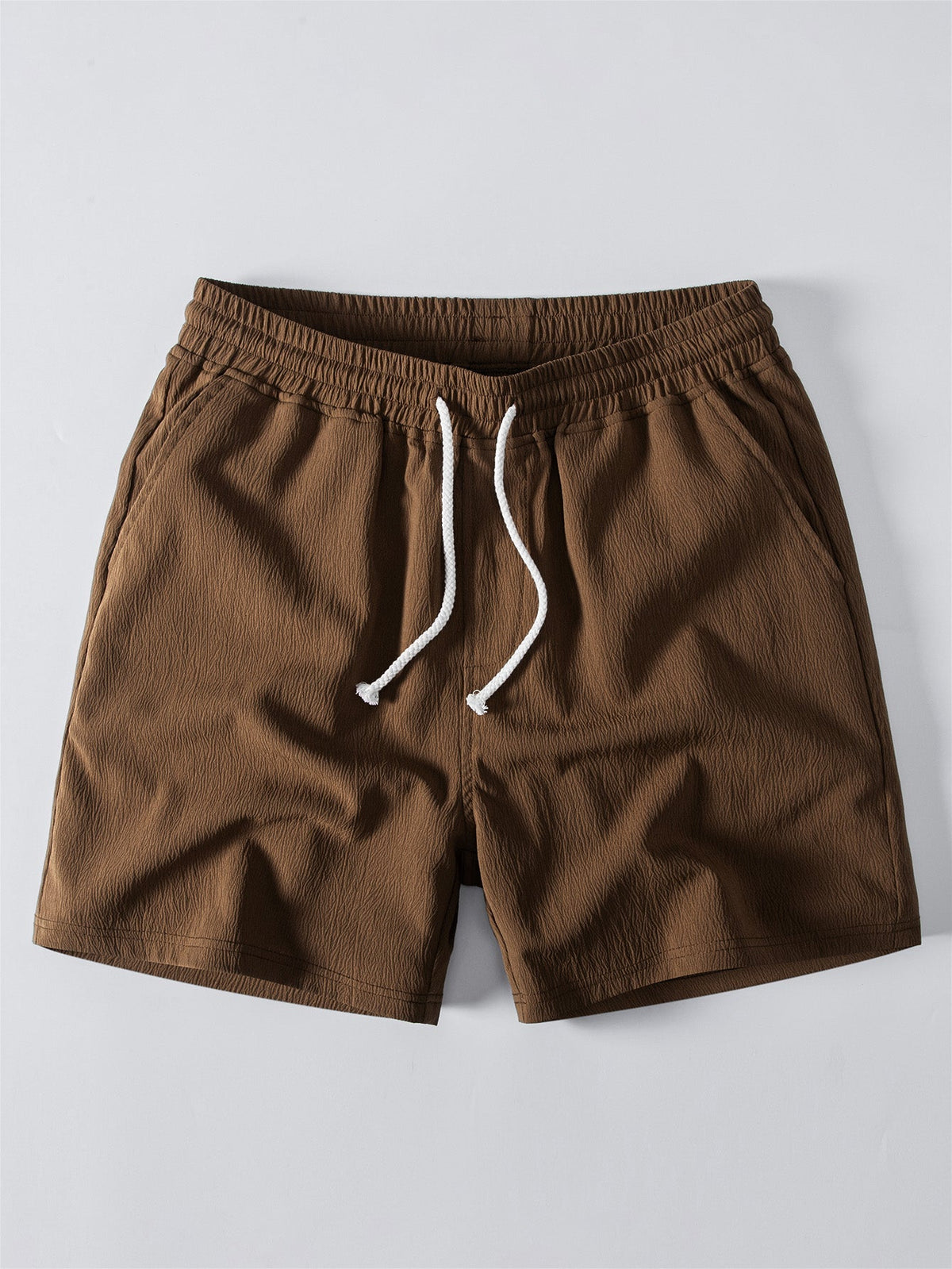 Men’s Statement Summer Co-Ord – Button Shirt with Crinkle Drawstring Shorts
