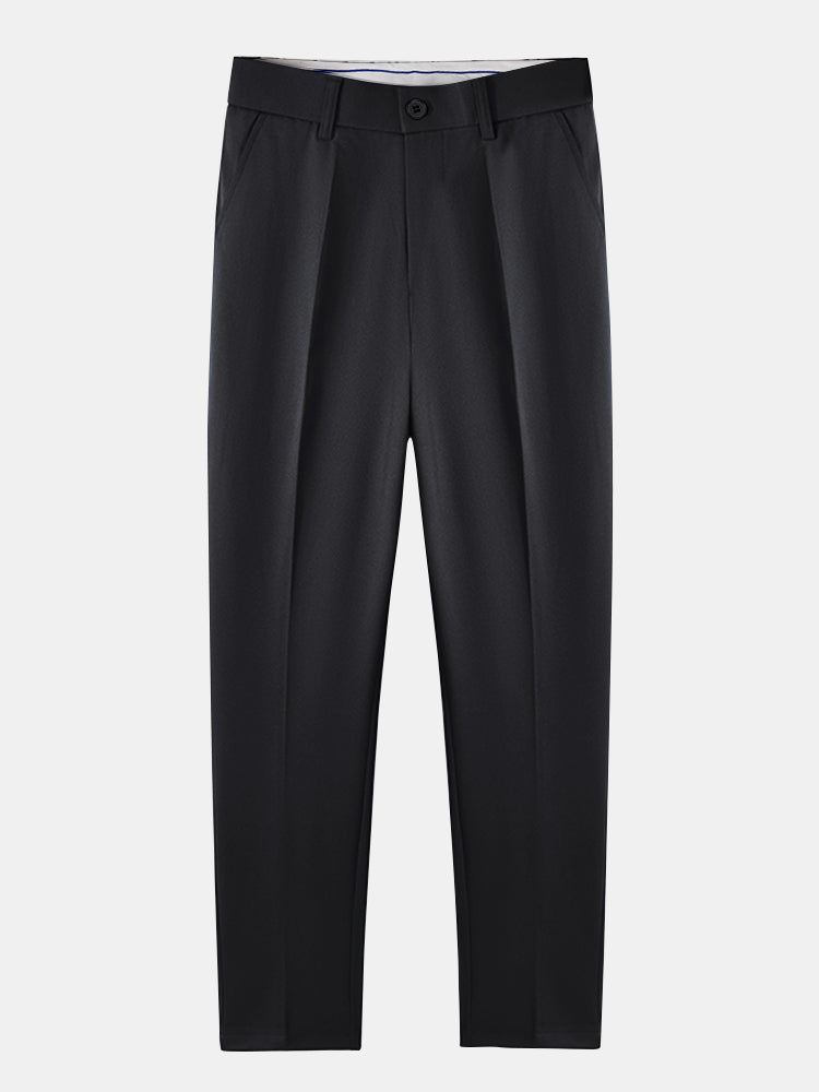 Men’s Viscose Textured Knit Shirt and Stretch Tapered Trousers – Smart Casual Summer Set