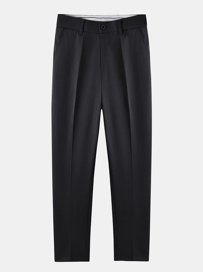 Men’s Viscose Knit Shirt and Tapered Trousers Set – Smart Casual Summer Outfit