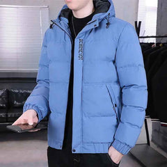 Men’s Hooded Puffer Winter Jacket – Warm Padded Everyday Layer for Casual Cold-Weather Wear