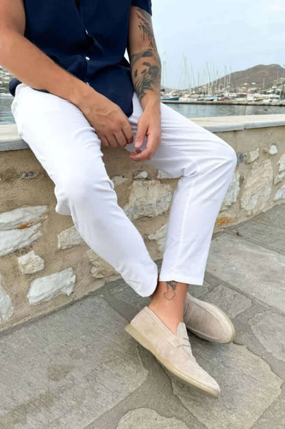ATHÈNES Suede Leather Loafers