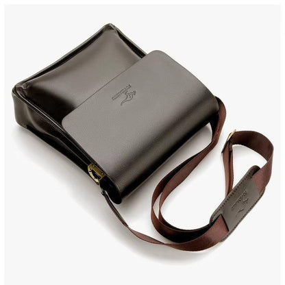 Men’s Multi-Compartment Shoulder Bag – Compact Crossbody Carry for Everyday Essentials