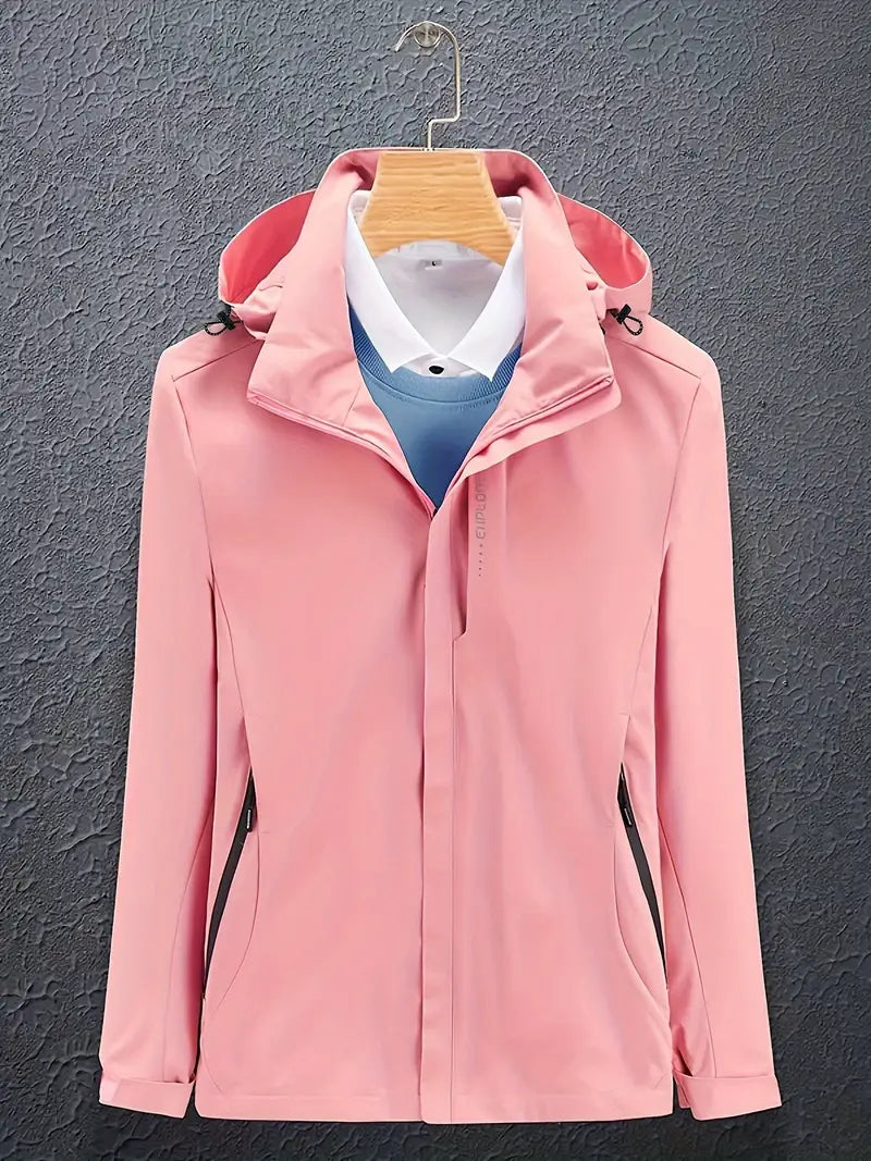 Women’s Hooded Softshell Jacket – Lightweight Windproof Outdoor Layer for Everyday Winter Wear