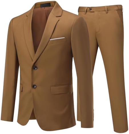 Men’s Slim-Fit Two-Piece Suit – Tailored Set for Business and Weddings