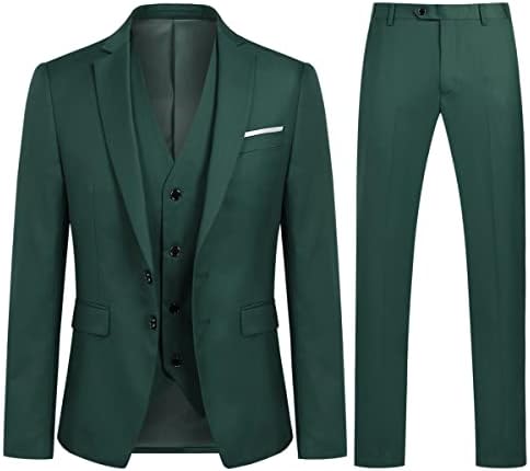 Men’s Slim Three-Piece Suit – Structured Tailoring for Weddings and Business