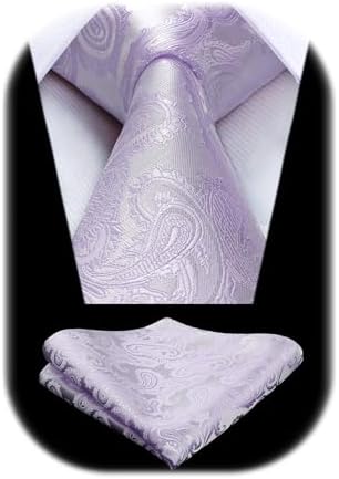 Men’s Paisley Jacquard Tie Set – Refined Formal Accessories for Weddings and Events