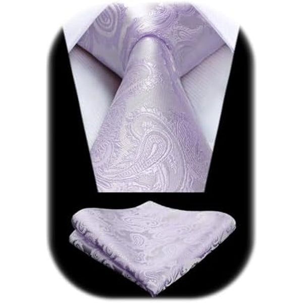 Men’s Paisley Jacquard Tie Set – Refined Formal Accessories for Weddings and Events