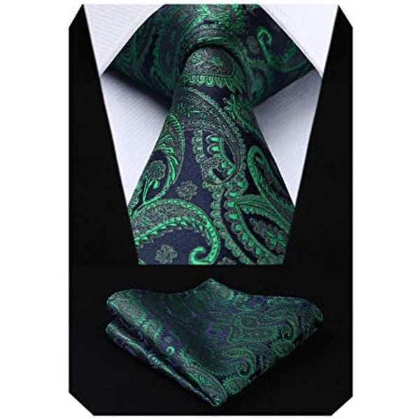 Men’s Floral Paisley Tie Set – Refined Formal Accessories for Weddings and Events