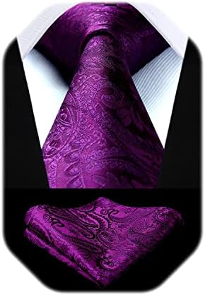 Men’s Paisley Jacquard Tie Set – Refined Formal Accessories for Weddings and Events