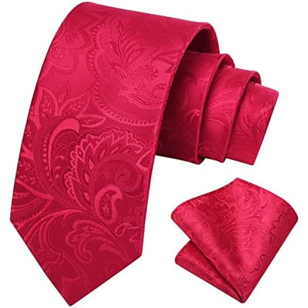 Men’s Floral Paisley Tie Set – Refined Formal Accessories for Weddings and Events