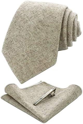 Men’s Cashmere-Wool Tie Set – Textured Accessories for Refined Tailoring