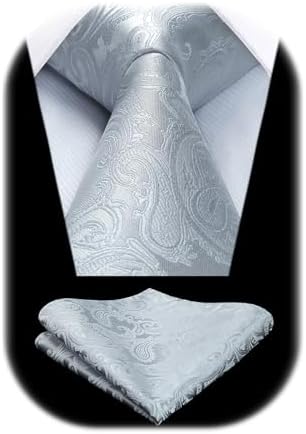 Men’s Paisley Jacquard Tie Set – Refined Formal Accessories for Weddings and Events