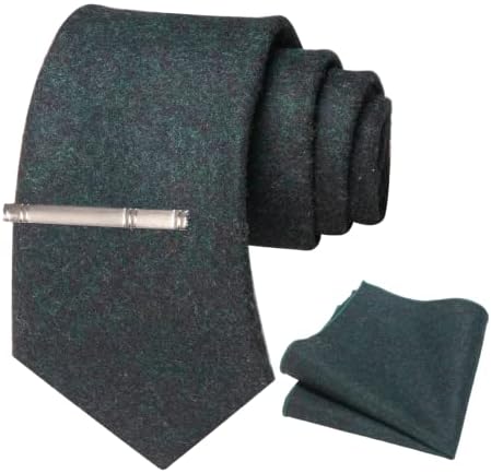 Men’s Cashmere-Wool Tie Set – Textured Accessories for Refined Tailoring